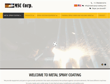 Tablet Screenshot of metal-spray-coating.com